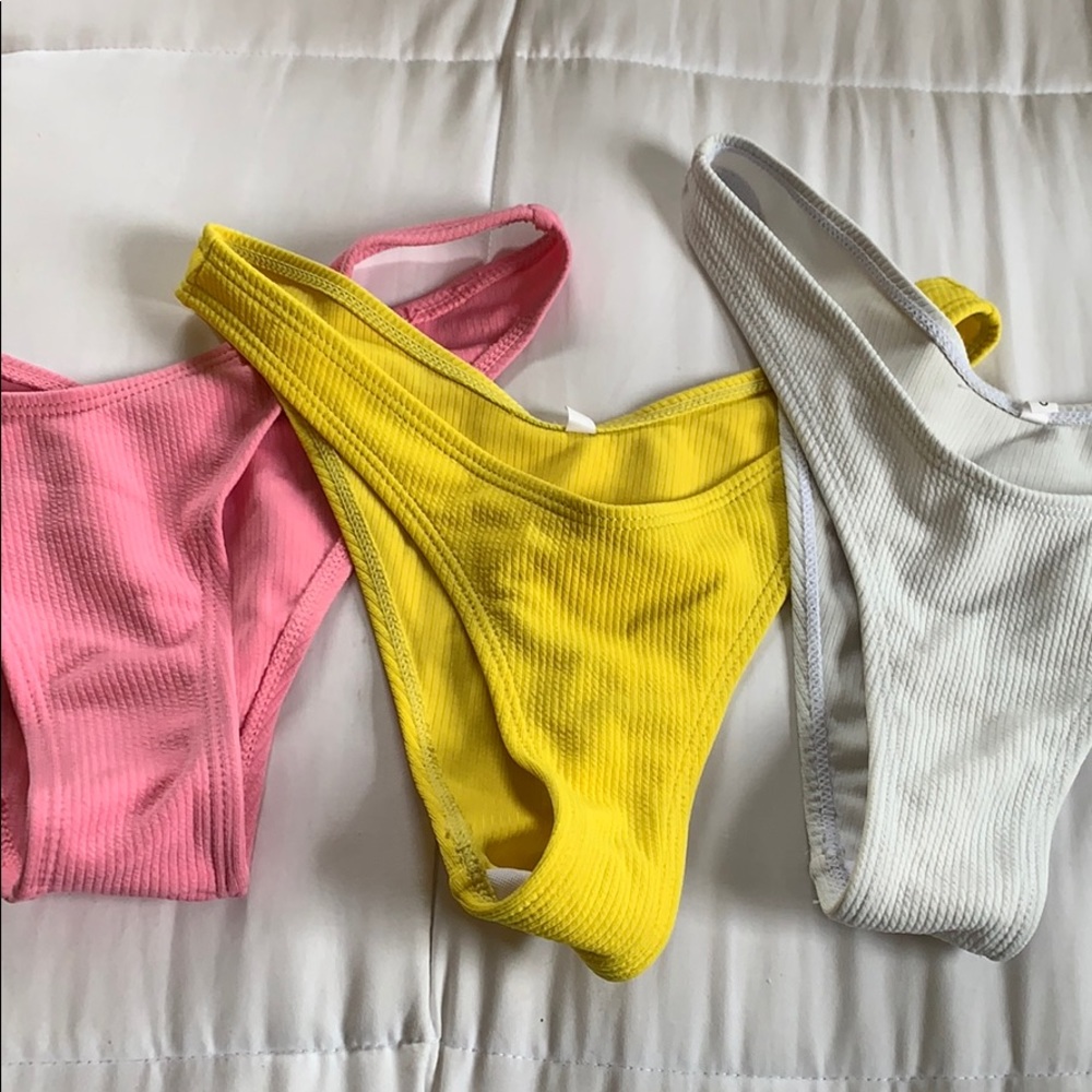 Zaful THREE cheeky bathing suit bottoms